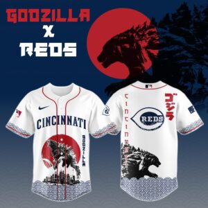 Cincinnati Reds Special Godzilla Limited Edition Jersey #2