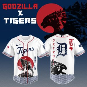 Detroit Tigers Special Godzilla Limited Edition Jersey #2