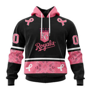 Kansas City Royals MLB In Classic Style With Paisley In October We Wear Pink Breast Cancer