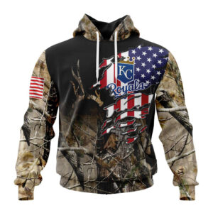 Kansas City Royals MLB Special Camo Realtree Hunting Hoodie