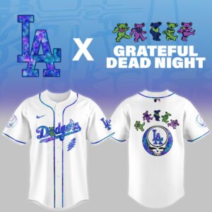 LA Dodgers Grateful Dead Night Game Jersey
