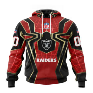 NFL x Spider Man Far From Home Las Vegas Raiders Special Hoodies