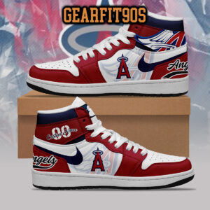 Los Angeles Angels MLB Personalized Air Jordan 1 Shoes