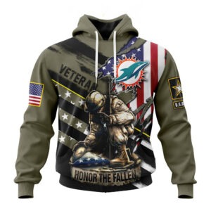 Miami Dolphins NFL Veterans Honor The Fallen Hoodies