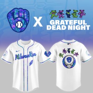 Milwaukee Brewers Grateful Dead Night Game Jersey