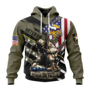 Minnesota Vikings NFL Veterans Honor The Fallen Hoodies
