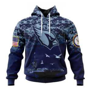 NFL Arizona Cardinals Honor US Navy Veterans Hoodies
