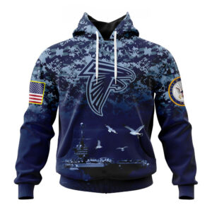 NFL Atlanta Falcons Honor US Navy Veterans Hoodies
