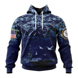 NFL Carolina Panthers Honor US Navy Veterans Hoodies