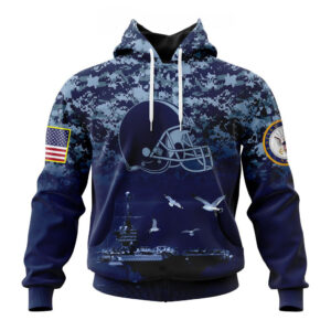 NFL Cleveland Browns Honor US Navy Veterans Hoodies