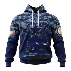 NFL Dallas Cowboys Honor US Navy Veterans Hoodies