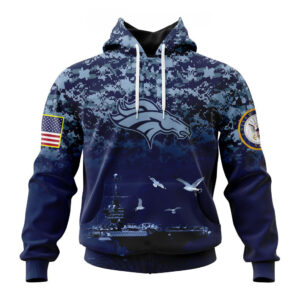 NFL Denver Broncos Honor US Navy Veterans Hoodies