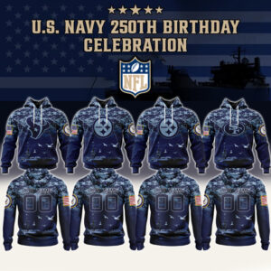 All Team NFL x US Navy 250th Birthday Hoodie Editions Limited