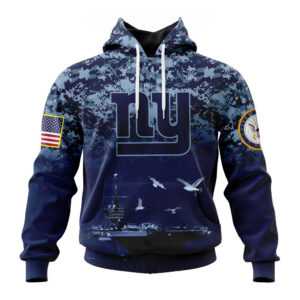 NFL New York Giants Honor US Navy Veterans Hoodies
