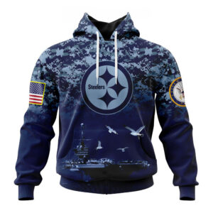 NFL Pittsburgh Steelers Honor US Navy Veterans Hoodies