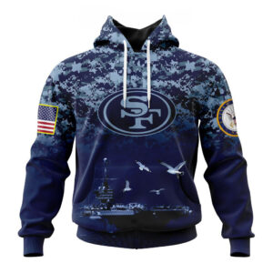 NFL San Francisco 49ers Honor US Navy Veterans Hoodies