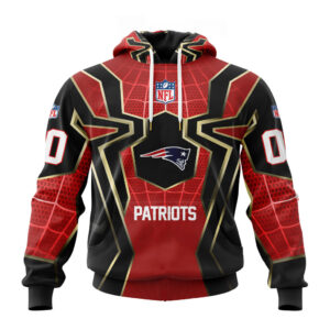 NFL x Spider Man Far From Home New England Patriots Special Hoodies