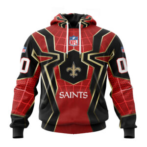 NFL x Spider Man Far From Home New Orleans Saints Special Hoodies