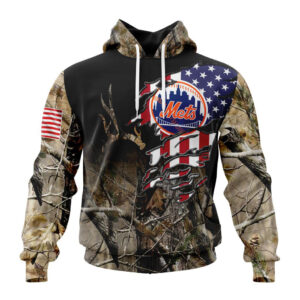 New York Mets MLB Special Camo Realtree Hunting Hoodie