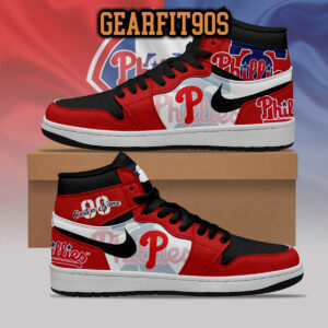 Philadelphia Phillies MLB Personalized Air Jordan 1 Shoes