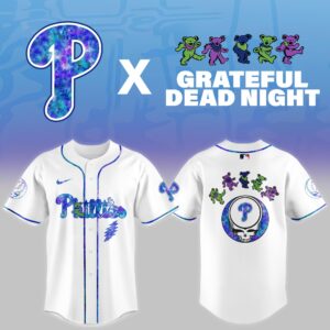 Philadelphia Phillies Grateful Dead Night Game Jersey
