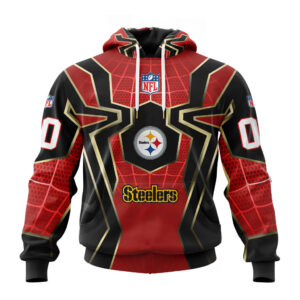 NFL x Spider Man Far From Home Pittsburgh Steelers Special Hoodies