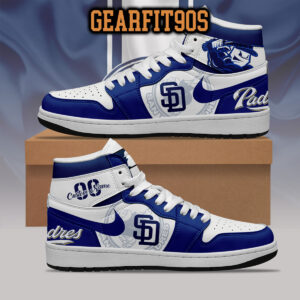 San Diego Padres MLB Personalized Air Jordan 1 Shoes