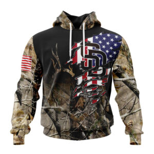 San Diego Padres MLB Special Camo Realtree Hunting Hoodie