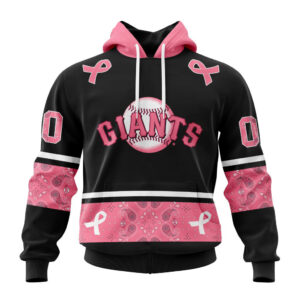 San Francisco Giants MLB In Classic Style With Paisley In October We Wear Pink Breast Cancer Hoodie