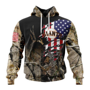 San Francisco Giants MLB Special Camo Realtree Hunting Hoodie