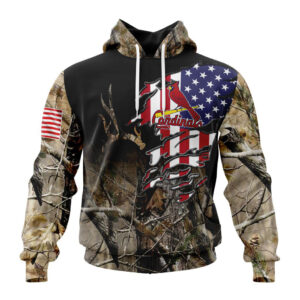 St. Louis Cardinals MLB Special Camo Realtree Hunting Hoodie