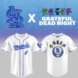 St.Louis Cardinals Grateful Dead Night Game Jersey