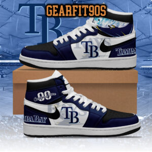 Tampa Bay Rays MLB Personalized Air Jordan 1 Shoes