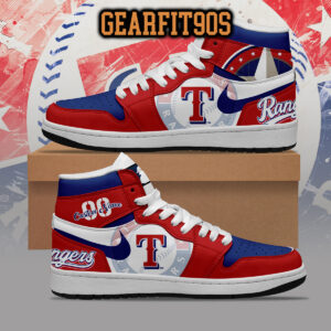 Texas Rangers MLB Personalized Air Jordan 1 Shoes