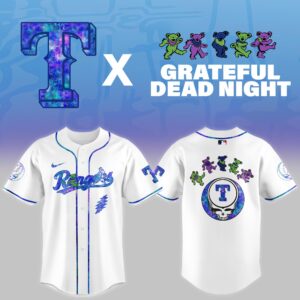 Texas Rangers Grateful Dead Night Game Jersey