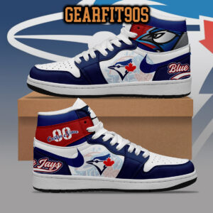 Toronto Blue Jays MLB Personalized Air Jordan 1 Shoes