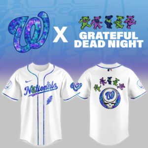 Washington Nationals Grateful Dead Night Game Jersey
