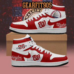 Washington Nationals MLB Personalized Air Jordan 1 Shoes