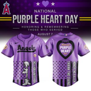 Los Angeles Angels x Purple Heart Day Jersey