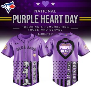 Toronto Blue Jays x Purple Heart Day Jersey