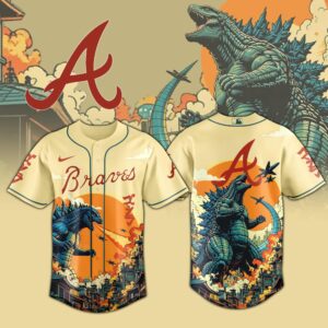 Atlanta Braves Special Godzilla Limited Edition Jersey