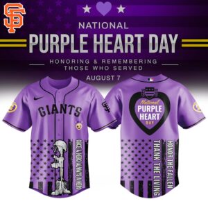 San Francisco Giants x Purple Heart Day Jersey