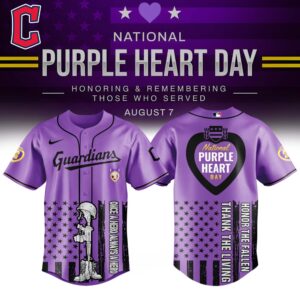 Cleveland Guardians x Purple Heart Day Jersey