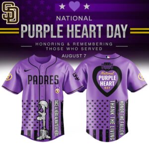 San Diego Padres x Purple Heart Day Jersey