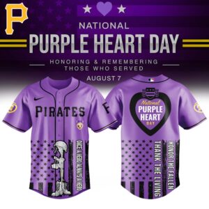Pittsburgh Pirates x Purple Heart Day Jersey