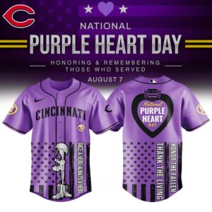 Cincinnati Reds x Purple Heart Day Jersey