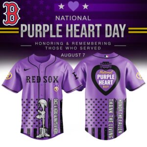 Boston Red Sox x Purple Heart Day Jersey