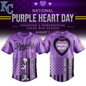 Kansas City Royals x Purple Heart Day Jersey