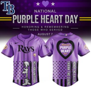 Tampa Bay Rays x Purple Heart Day Jersey