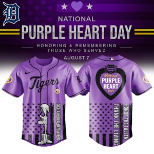 Detroit Tigers x Purple Heart Day Jersey